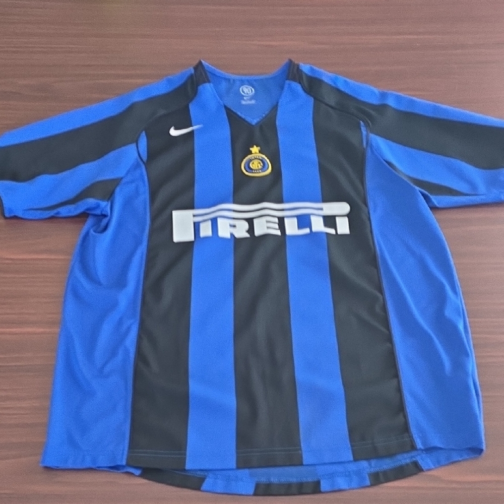Nike Inter Milan Striped Blue and Black Jersey